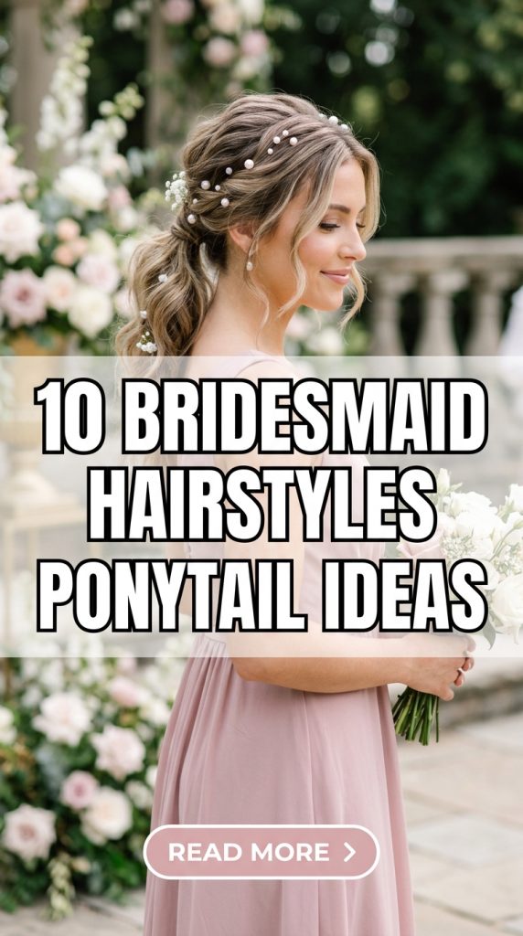 10 Bridesmaid Hairstyles Ponytail Ideas