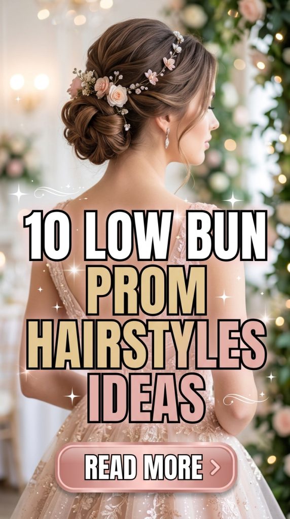 10 Low Bun Prom Hairstyles Ideas