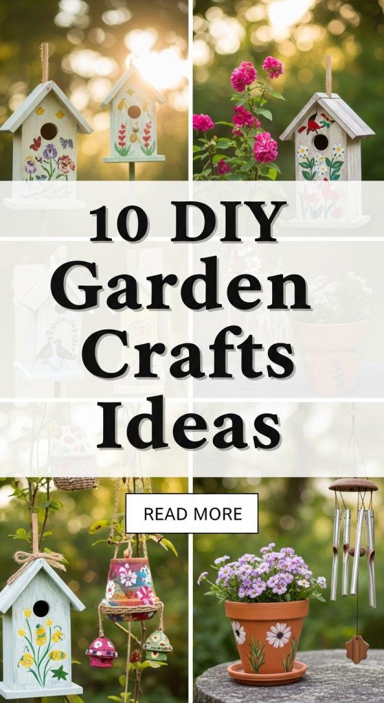10 DIY Garden Crafts Ideas