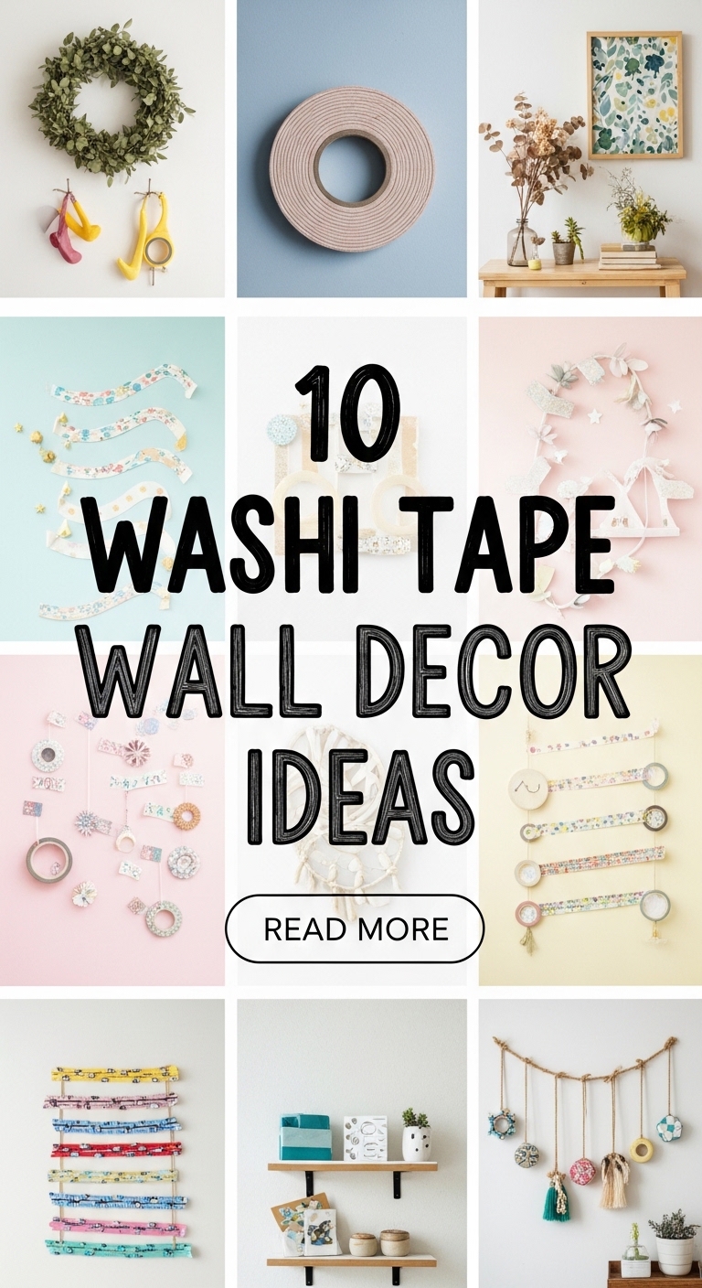 10 Washi Tape Wall Decor Ideas