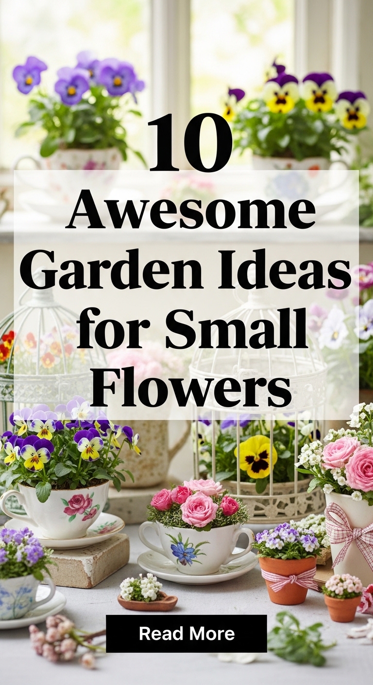 10 Awesome Garden Ideas for Small Flowers