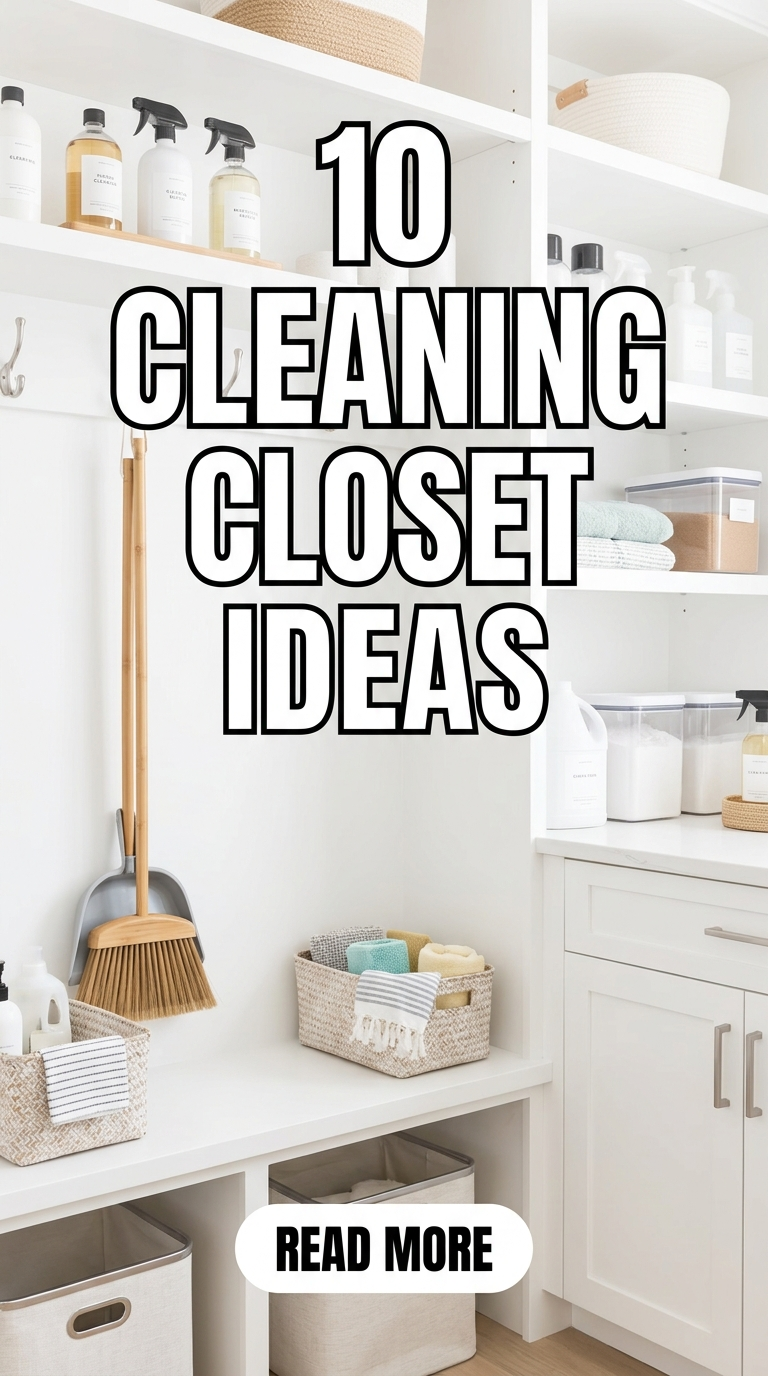 10 Cleaning Closet Ideas