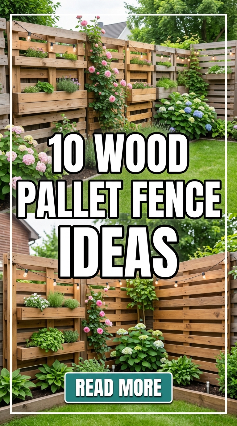 10 Wood Pallet Fence Ideas