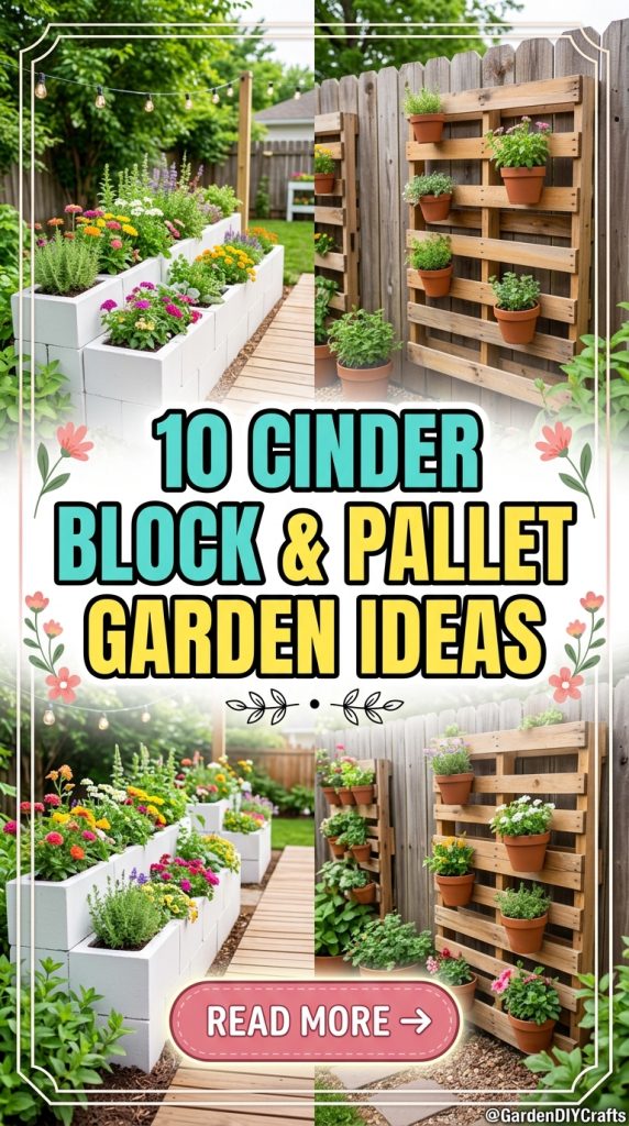 10 Cinder Block and Pallet Garden Ideas