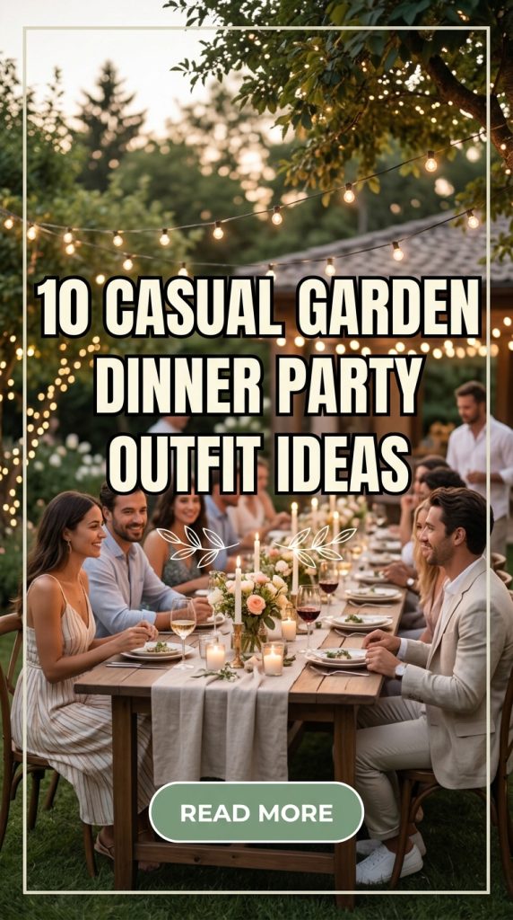 10 Casual Garden Dinner Party Outfit Ideas