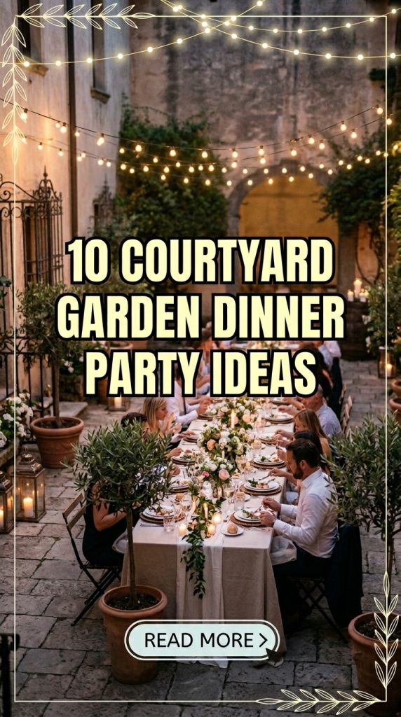 10 Courtyard Garden Dinner Party Ideas