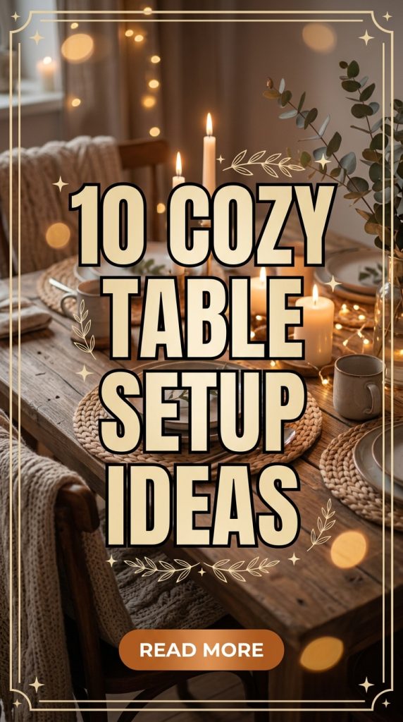 10 Cozy Table Setup Ideas
