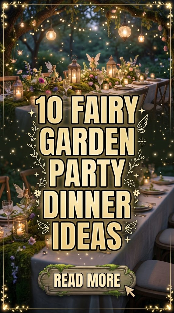 10 Fairy Garden Party Dinner Ideas