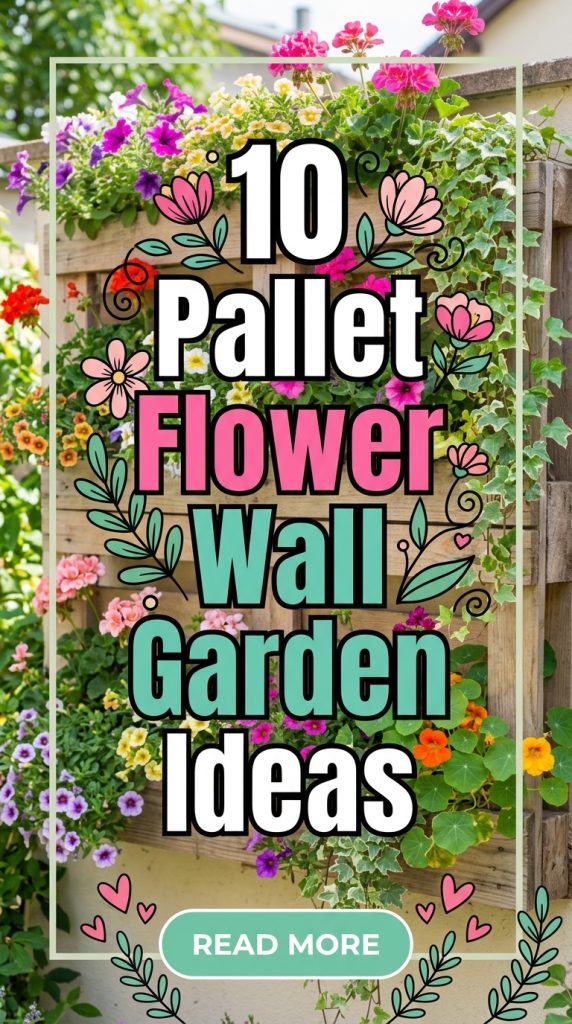 10 Pallet Flower Wall Garden Ideas