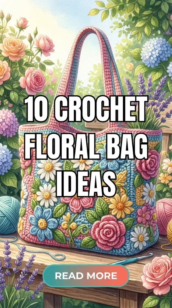 10 Crochet Floral Bag Ideas