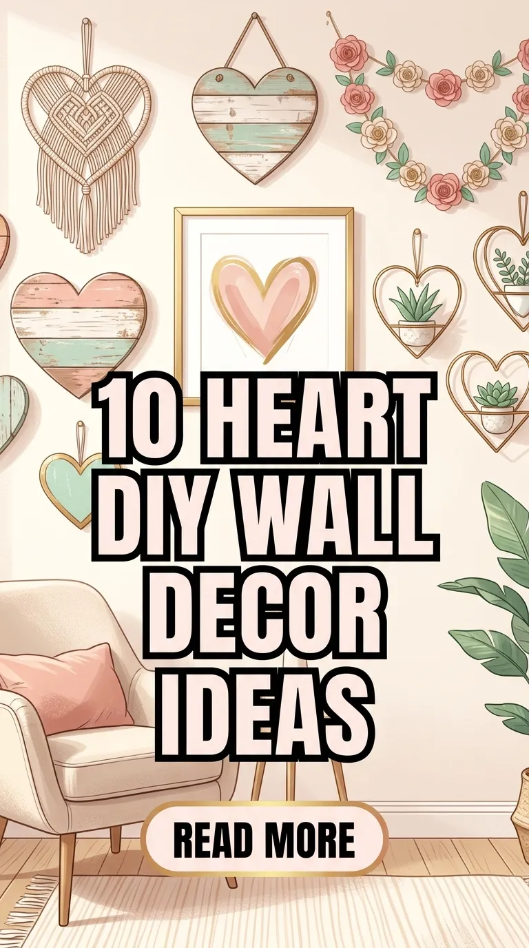 10 Heart DIY Wall Decor Ideas