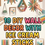 10 DIY Wall Decor with Ice Cream Sticks Ideas
