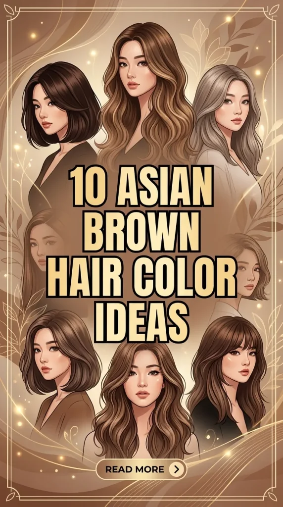10 Asian Brown Hair Color Ideas