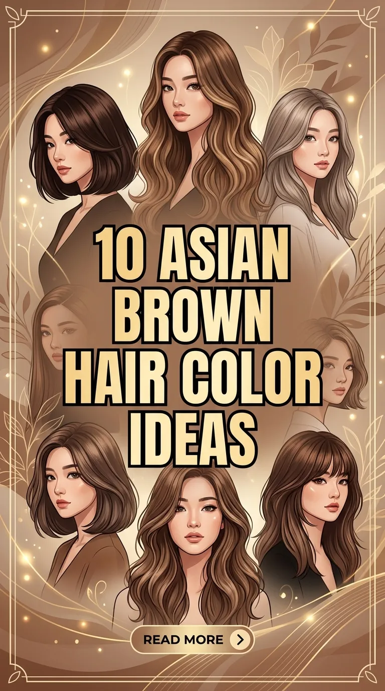 10 Asian Brown Hair Color Ideas