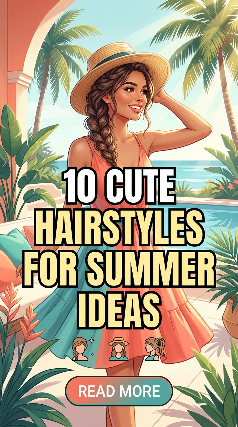 10 Cute Hairstyles For Summer Ideas That Are Easy