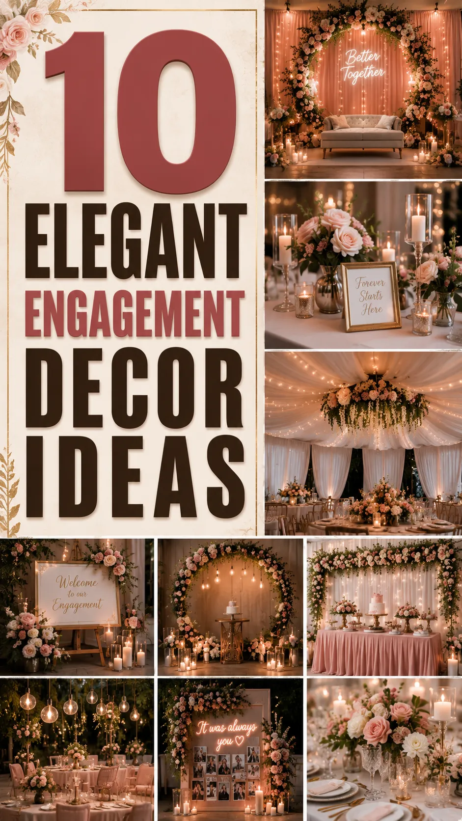 10 Elegant Engagement Decor Ideas