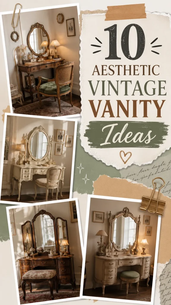 10 Aesthetic Vintage Vanity Ideas
