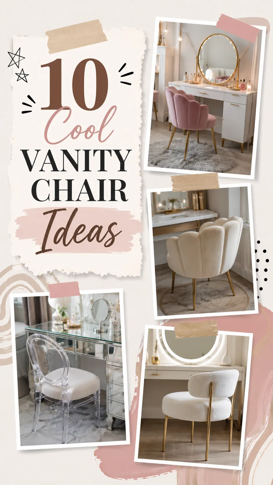 10 Cool Vanity Chair Ideas