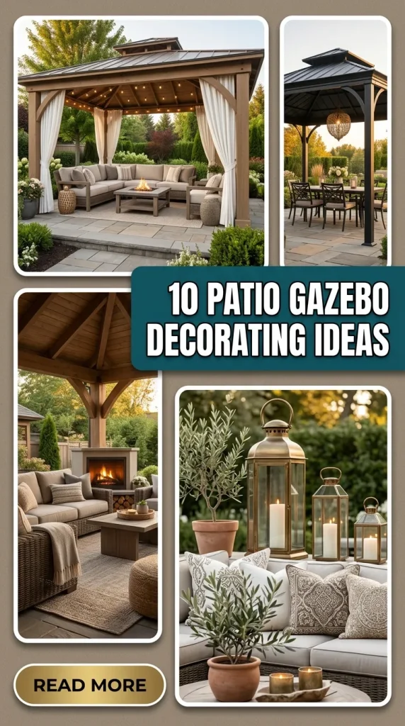 10 Patio Gazebo Decorating Ideas