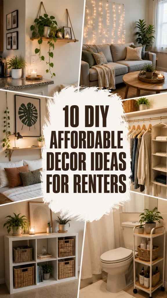 10 DIY Affordable Decor Ideas for Renters