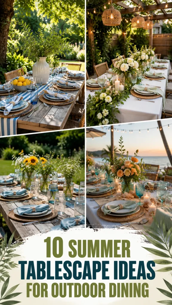 10 Summer Tablescape Ideas for Outdoor Dining