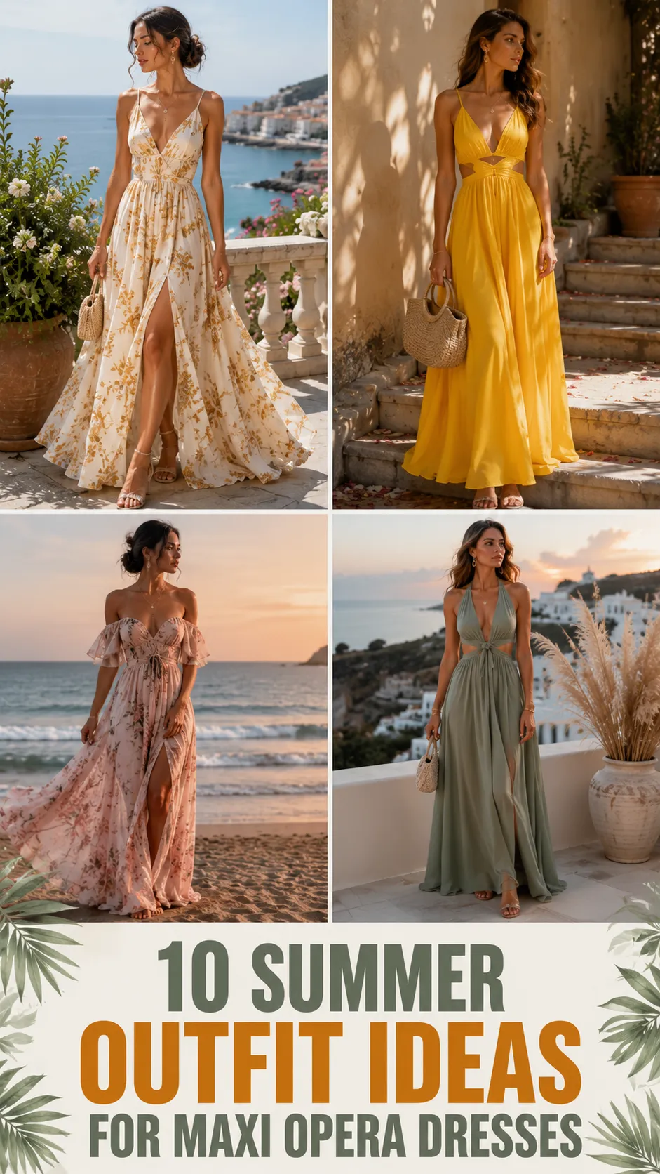 10 Summer Outfit Ideas for Maxi Opera Dresses